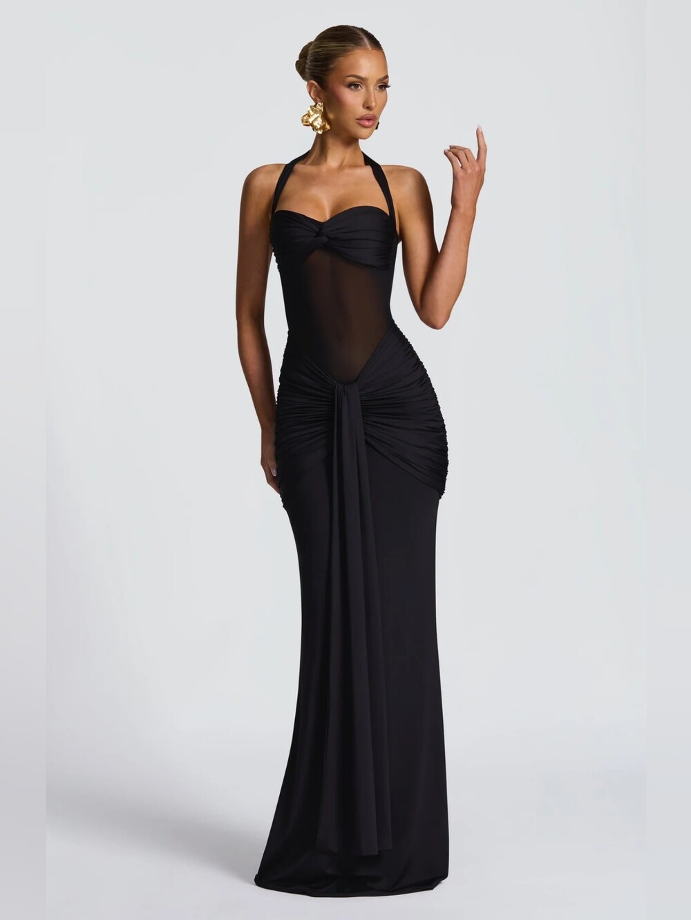 Vestido largo Vixen - Negro Babyboo NWT $170